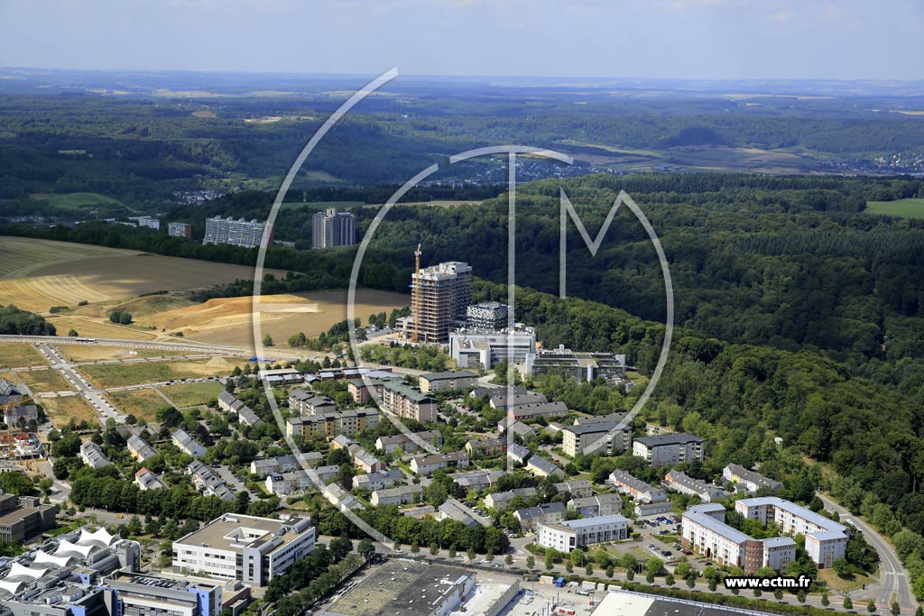 Photo arienne de Luxembourg (Kirchberg)