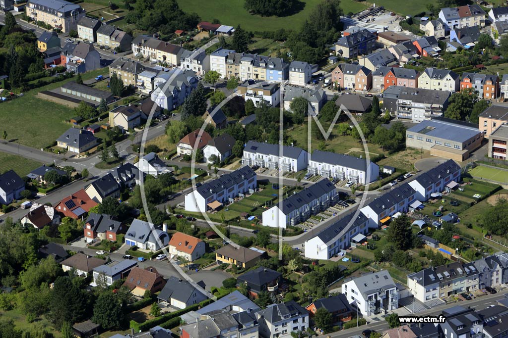 Photo arienne de Dudelange (Ouest)