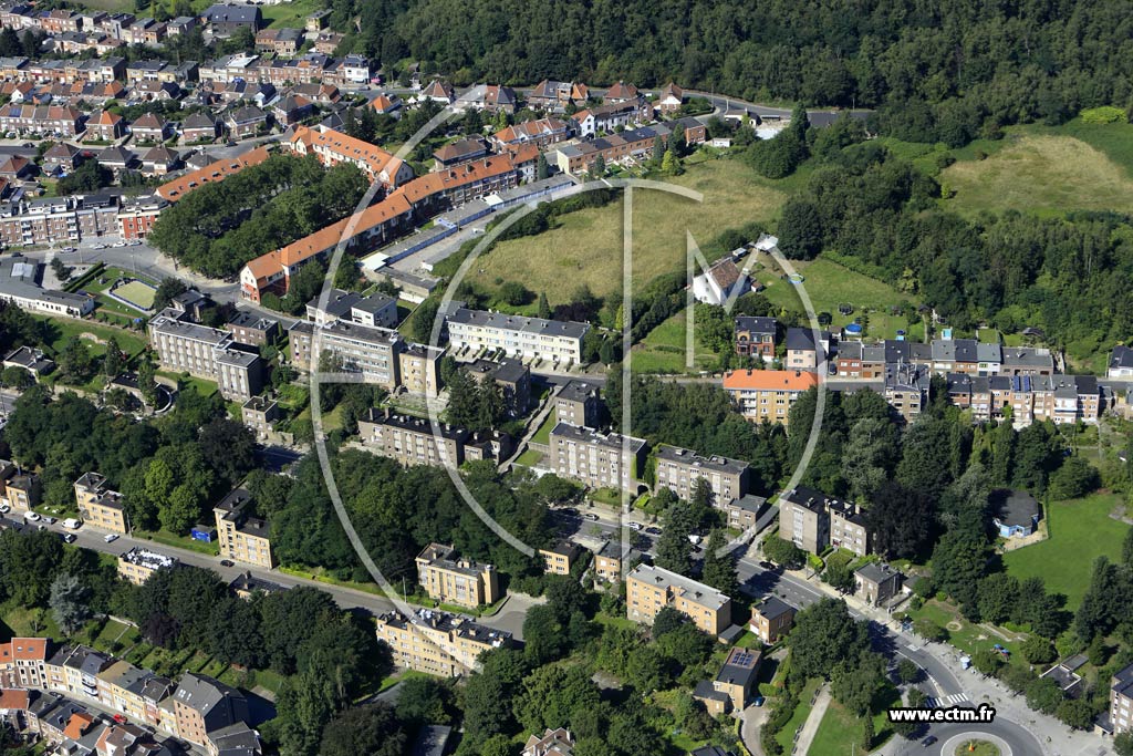 Photo arienne de Lige (Sainte-Walburge)