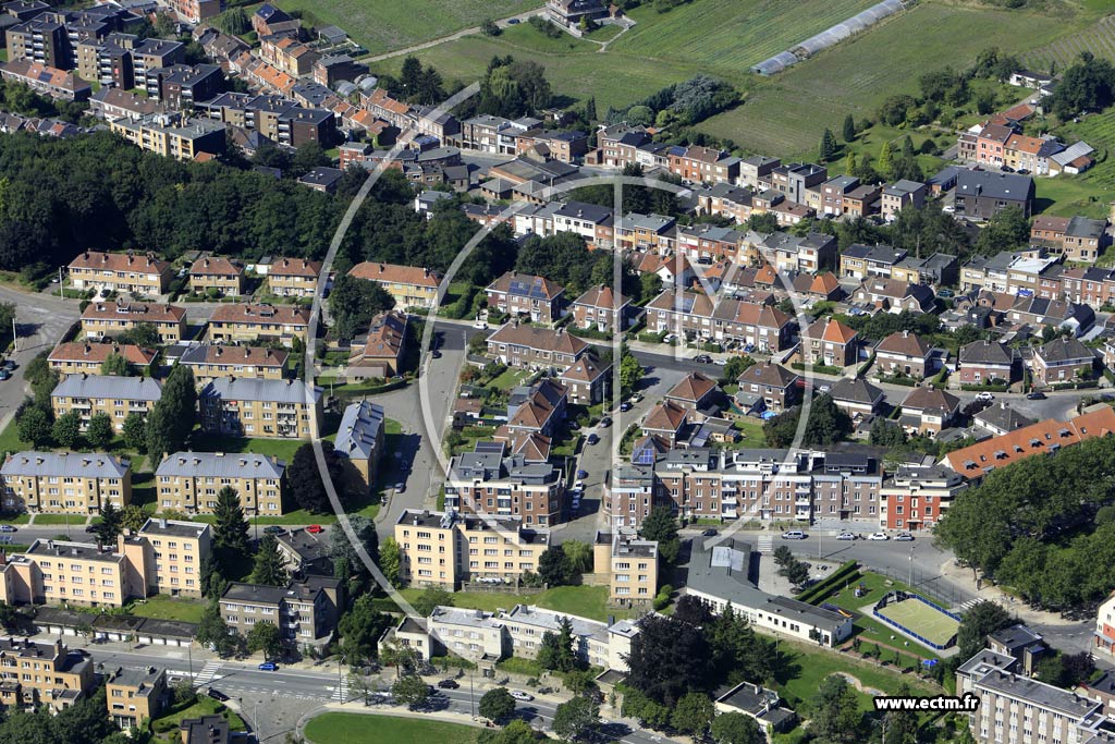 Photo arienne de Lige (Sainte-Walburge)