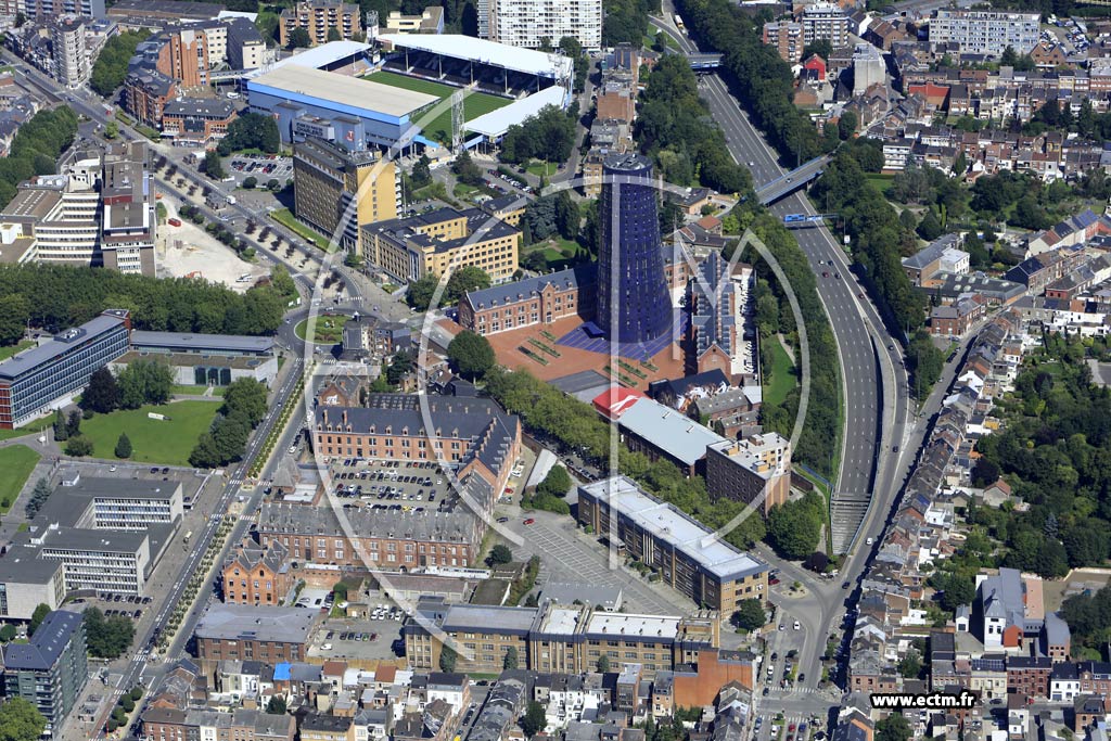 Photo arienne de Charleroi (Centre)