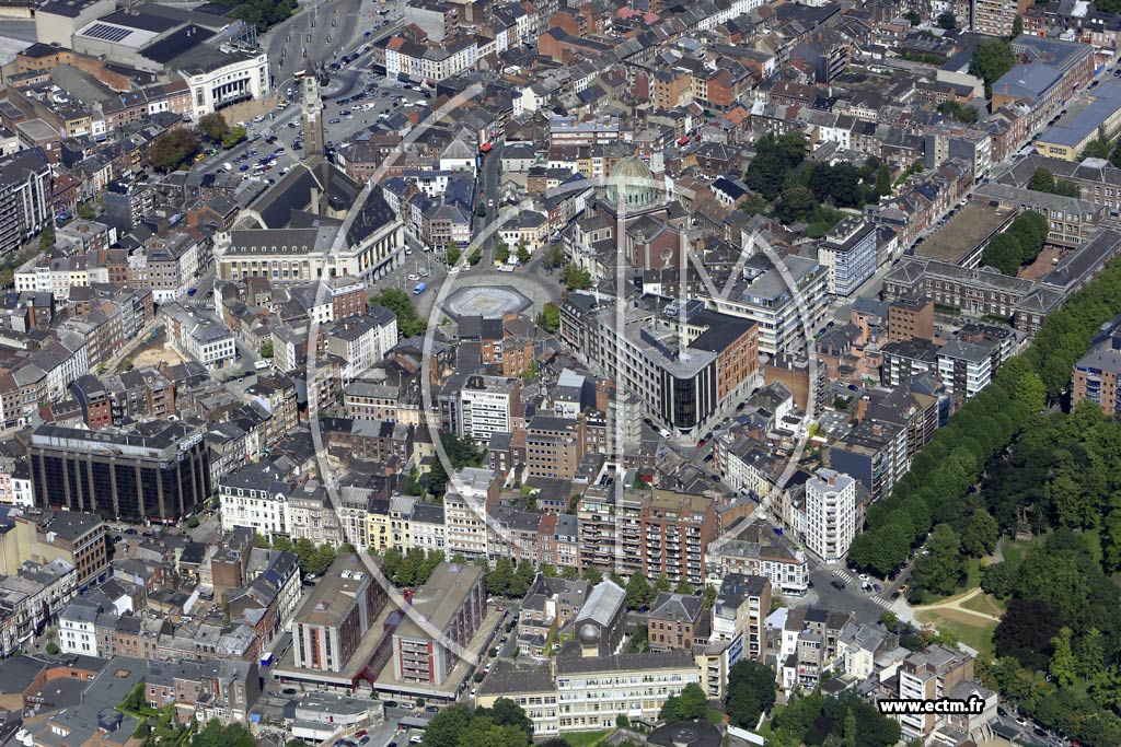 Photo arienne de Charleroi (Centre)