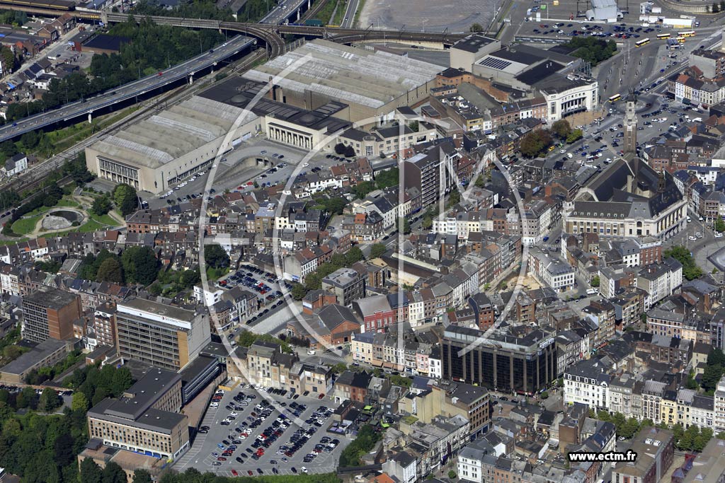 Photo arienne de Charleroi (Centre)