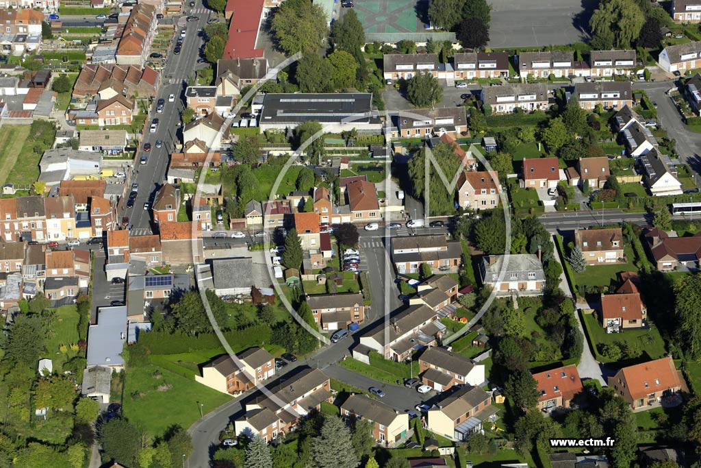 Photo arienne de Comines (le Vieil Dieu)