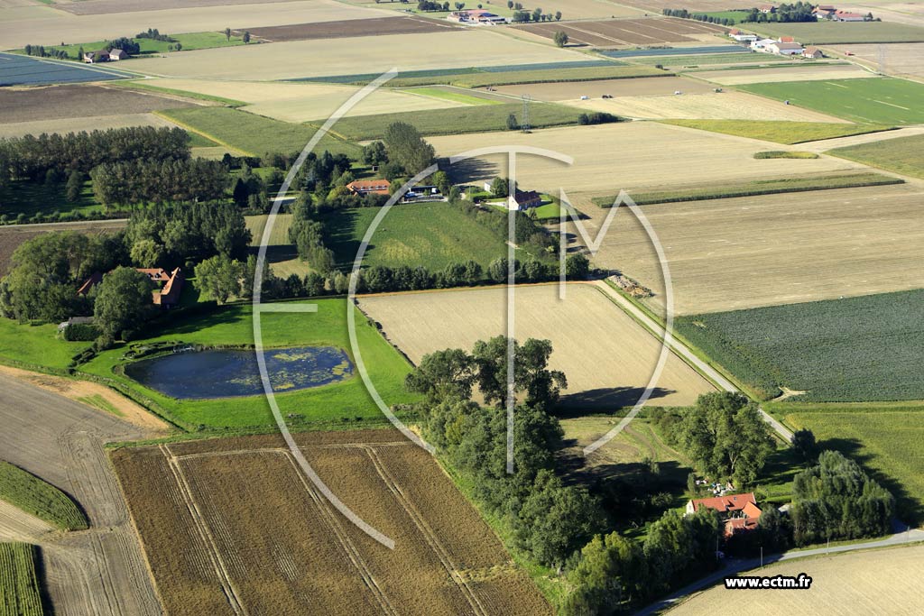 Photo arienne de Delmont (Ferme de l'canguerie)