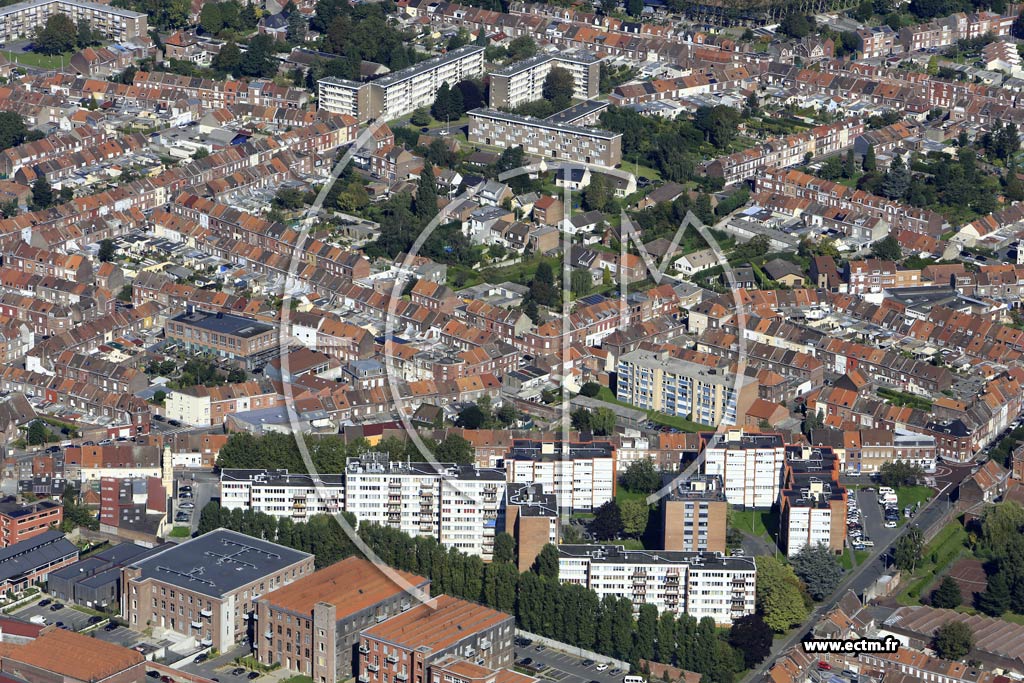 Photo arienne de Tourcoing (Croix Rouge)