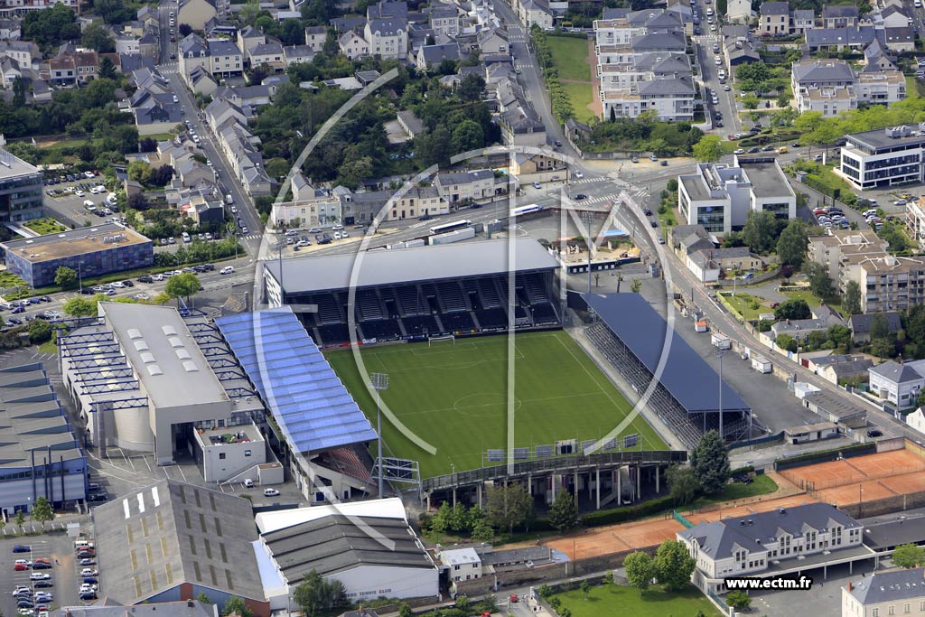 Photo arienne de Angers (Stade Jean Bouin)