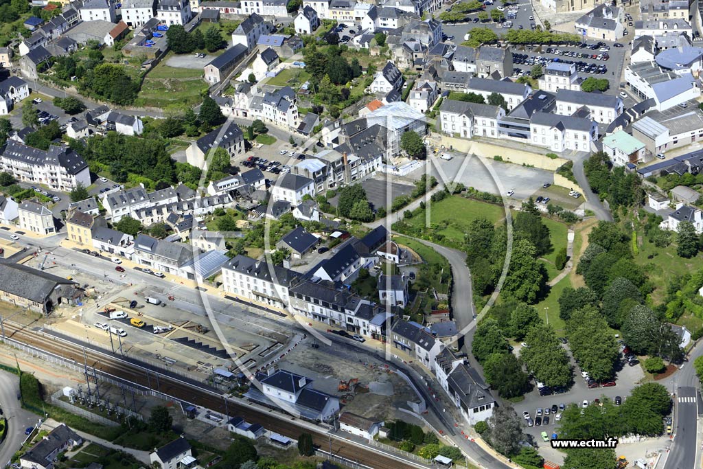 Photo arienne de Quimperl (Gare)