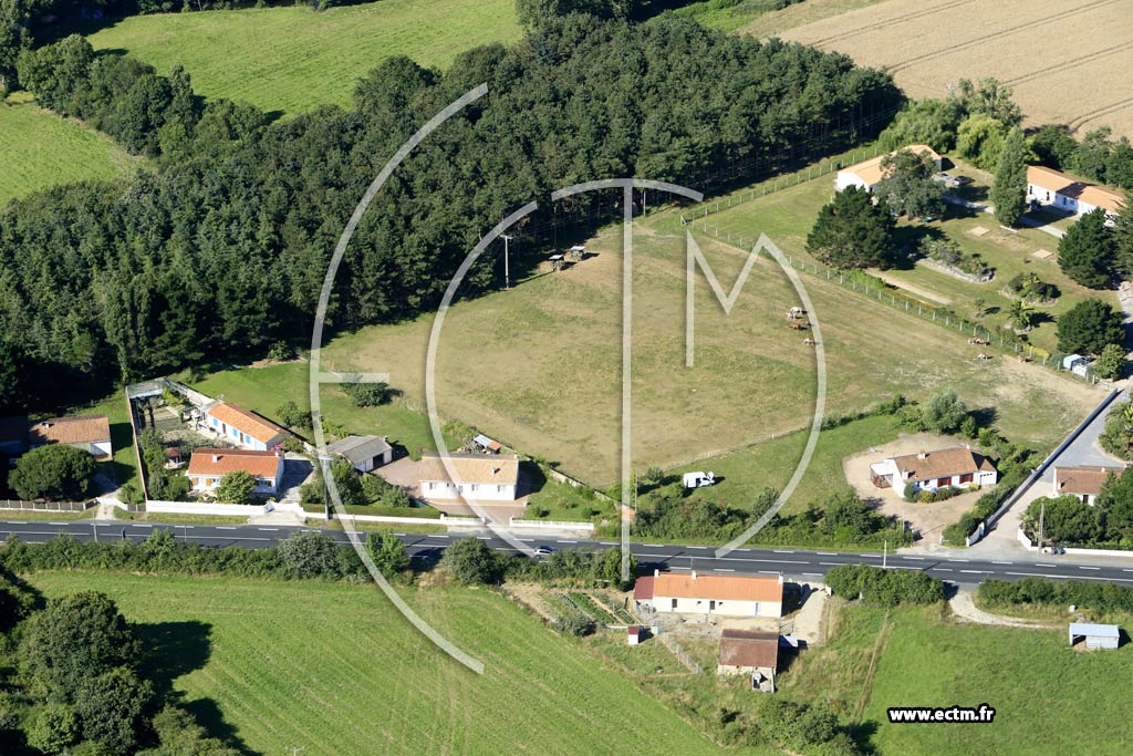 Photo arienne de L'Aiguillon-sur-Vie (la Duptire)