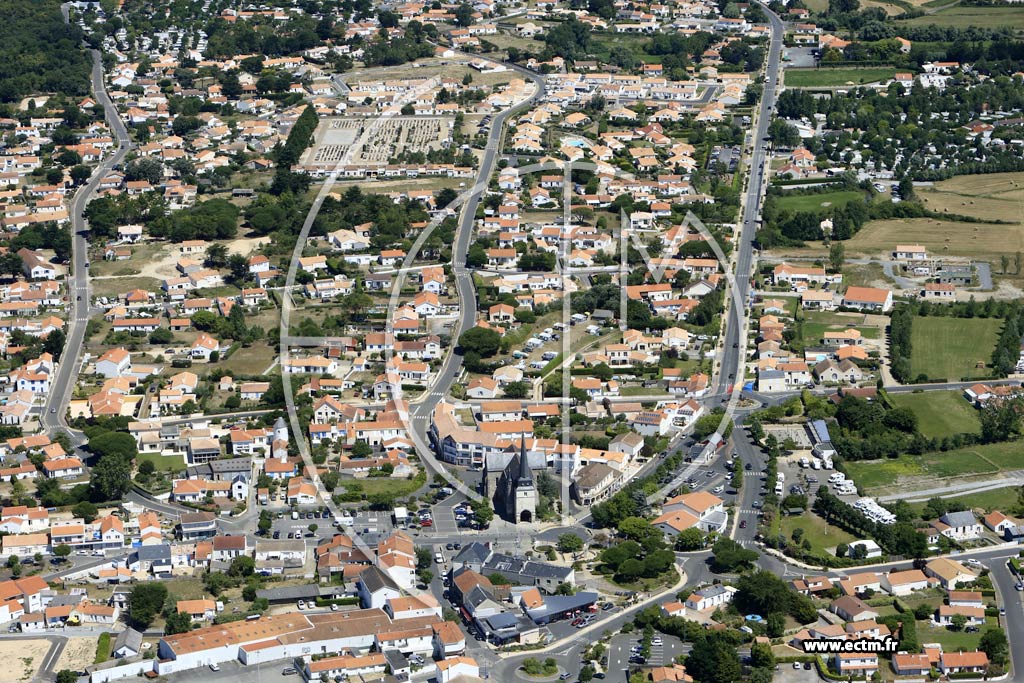 Photo arienne de Notre-Dame-de-Monts