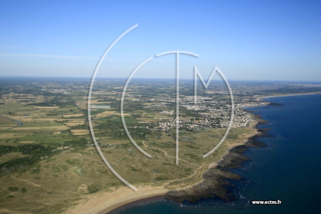 Photo arienne de Bretignolles-sur-Mer (la Sauzaie)