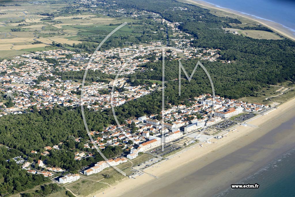 Photo arienne de Notre-Dame-de-Monts (la Plage)