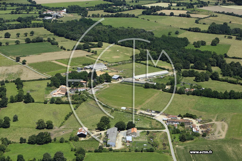 Photo arienne de Saint-Germain-sur-Moine (la Bretauderie - la Gohelire)