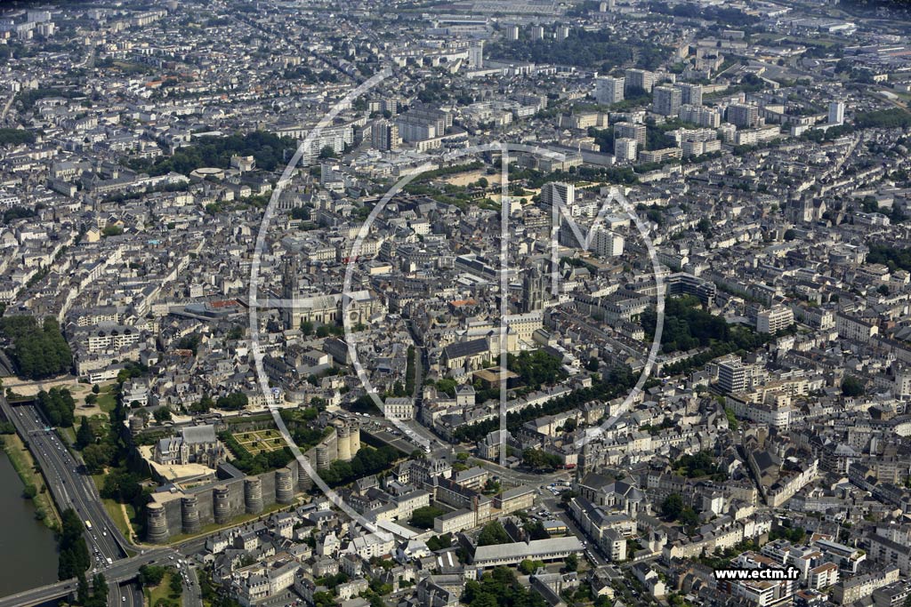 Photo arienne de Angers (Centre)