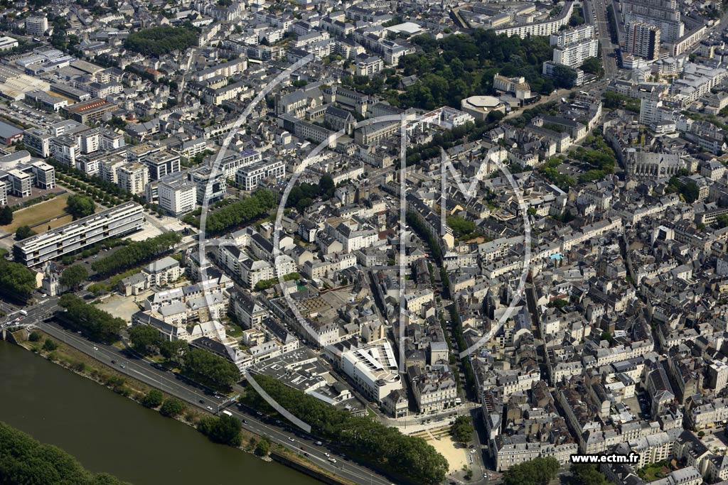 Photo arienne de Angers (Centre)