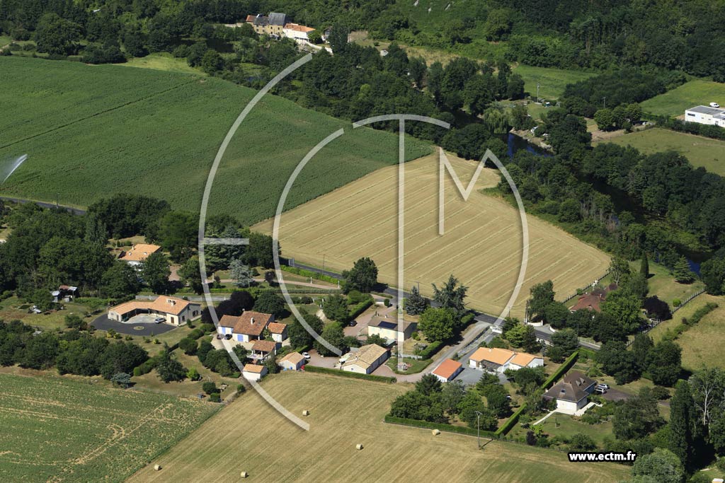 Photo arienne de Sainte-Radegonde (Route d'Argenton l'glise)