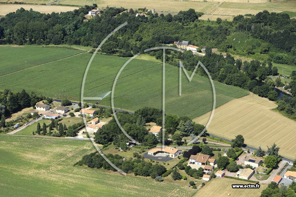 Photo arienne de Sainte-Radegonde (Route d'Argenton l'glise)