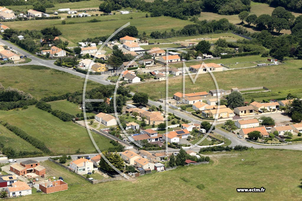 Photo arienne de La Plaine-sur-Mer (la Haute Rue)