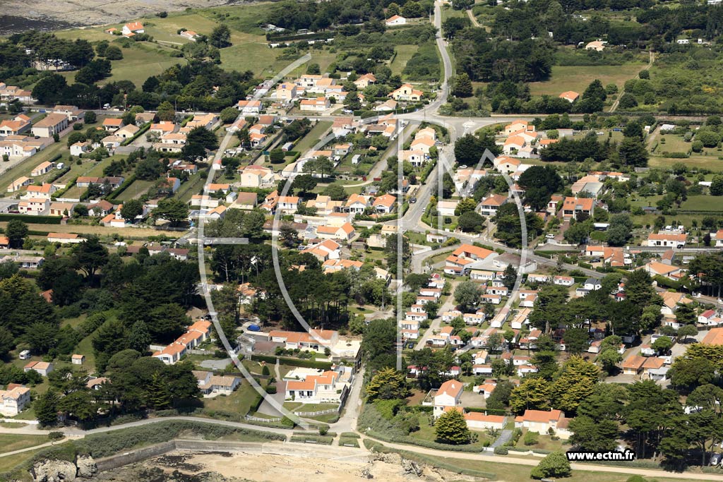 Photo arienne de Prfailles (Haut des Vignes)