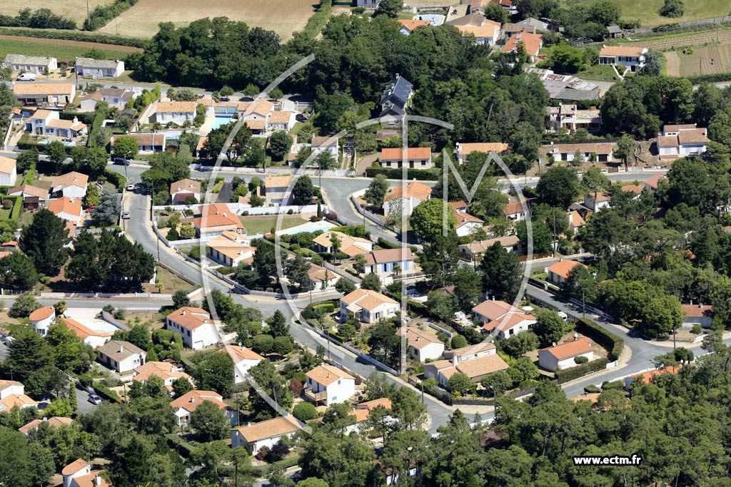 Photo arienne de Longeville-sur-Mer (le Parc de la Gurinire)