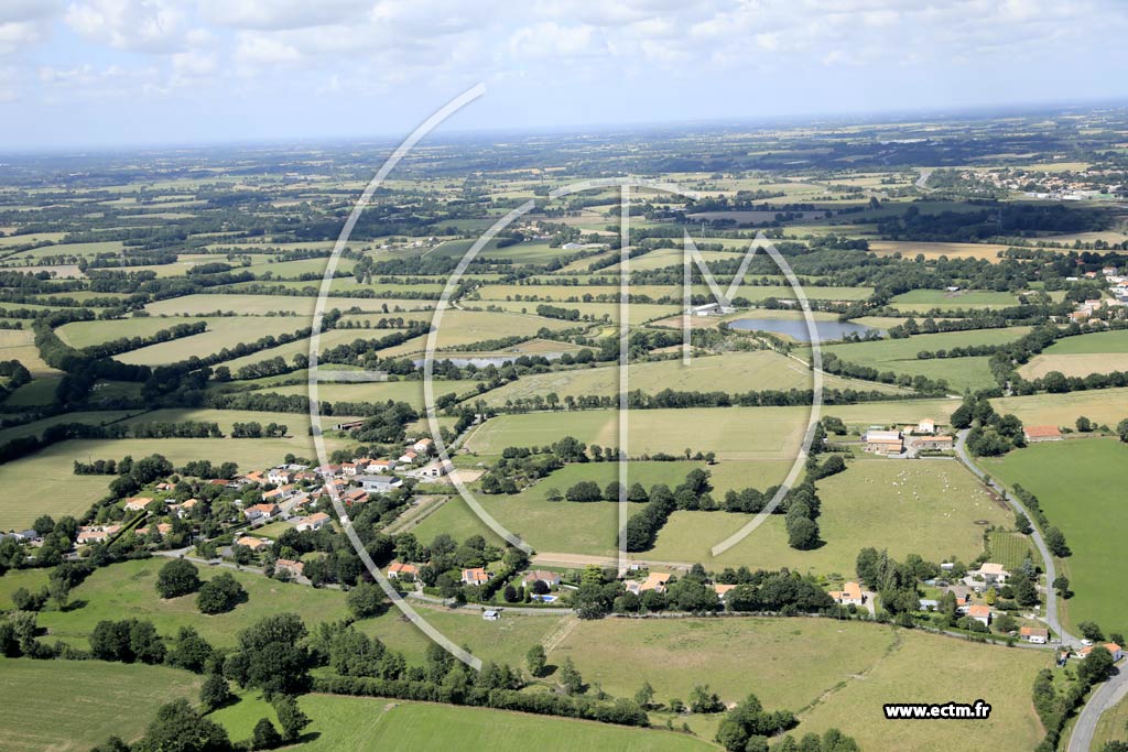 Photo arienne de Belleville-sur-Vie (l'Aubonnire)