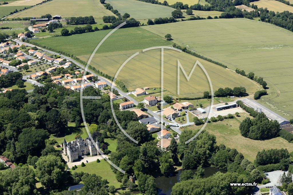 Photo arienne de Mesnard-la-Barotire (le Grand Logis)