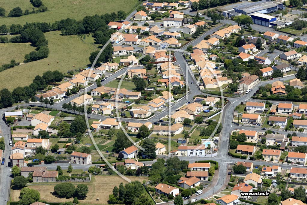 Photo arienne de Mortagne-sur-Svre (le Chiron)