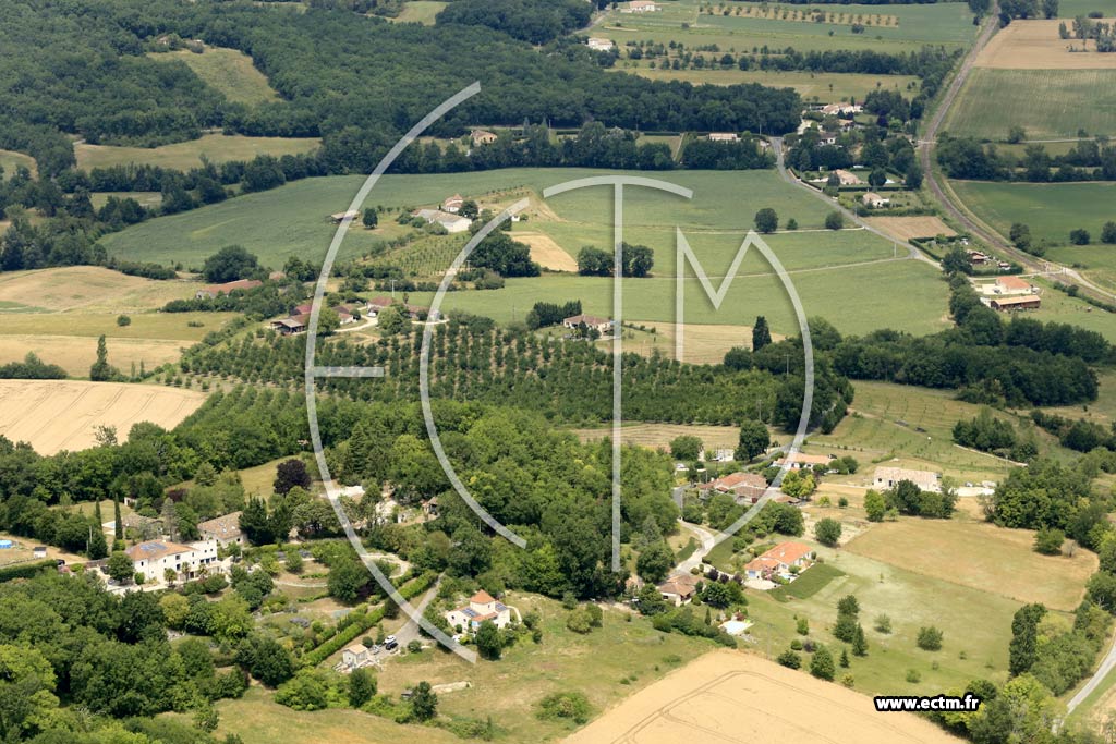 Photo arienne de Hautefage-la-Tour (Lamilloque)