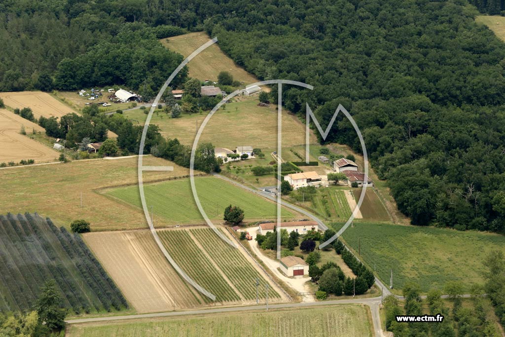 Photo arienne de Villeneuve-sur-Lot (Bourbon)