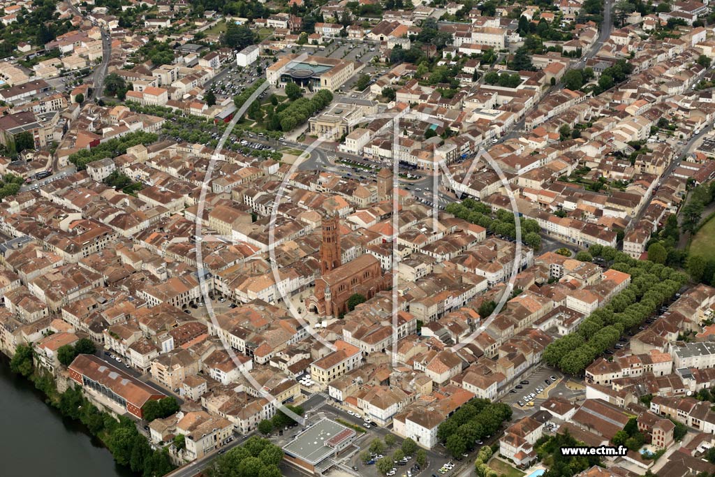 Photo arienne de Villeneuve-sur-Lot (Centre)