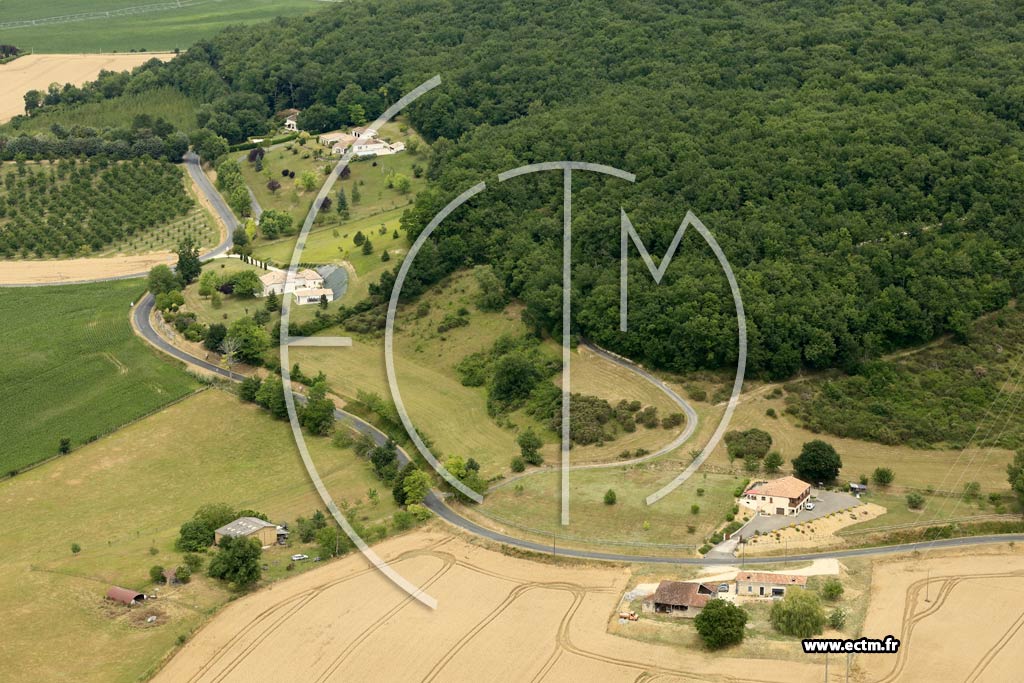 Photo arienne de Villeneuve-sur-Lot (Larroche)