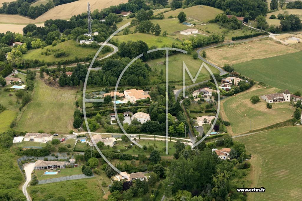 Photo arienne de Villeneuve-sur-Lot (Pech de Monfabs)