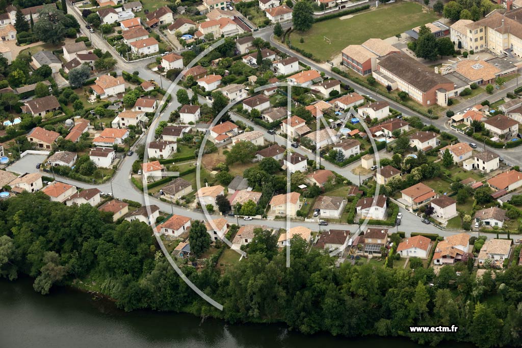 Photo arienne de Villeneuve-sur-Lot (Pountous)