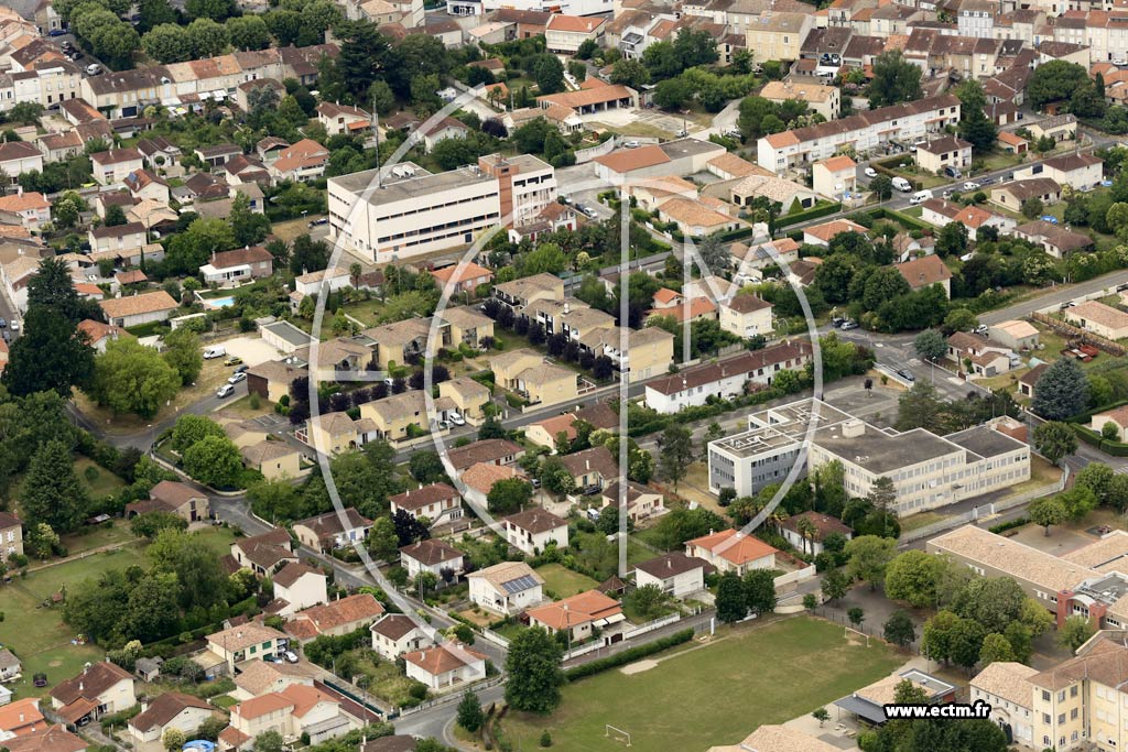 Photo arienne de Villeneuve-sur-Lot (Velours)