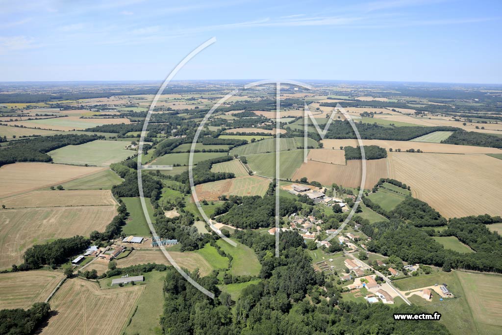 Photo arienne de Celle-Lvescault (le Coudret - la Baraudire)