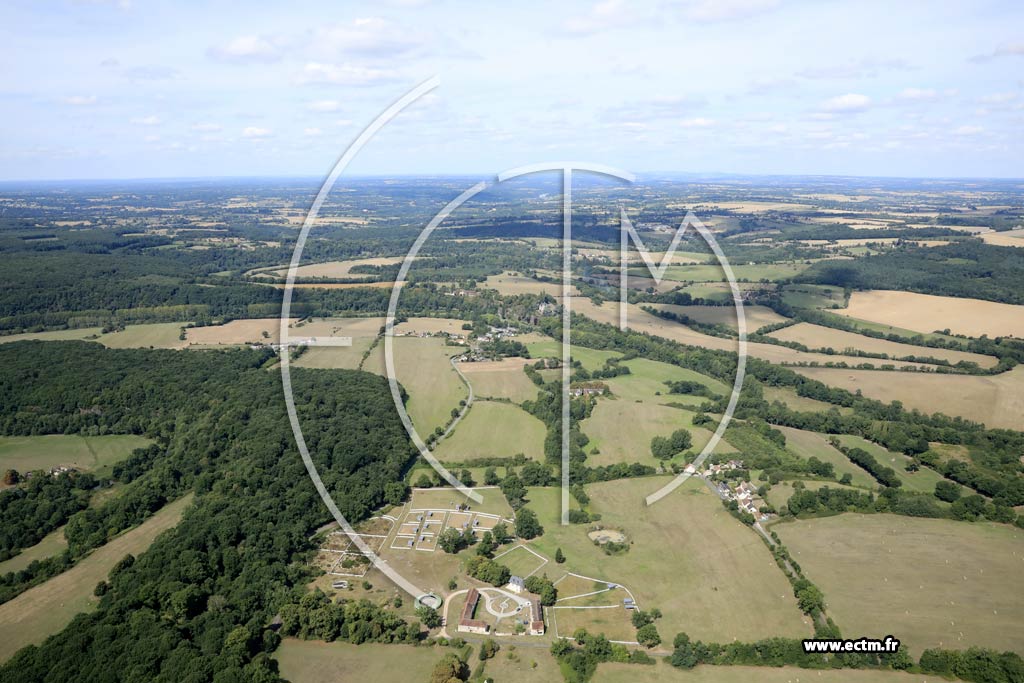 Photo arienne de couch-les-Valles (la Lande Terr - la Bulire)