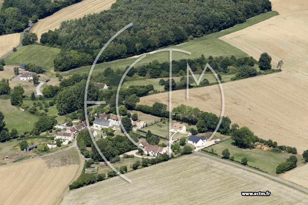 Photo arienne de couch-les-Valles (le Bois de Srans)