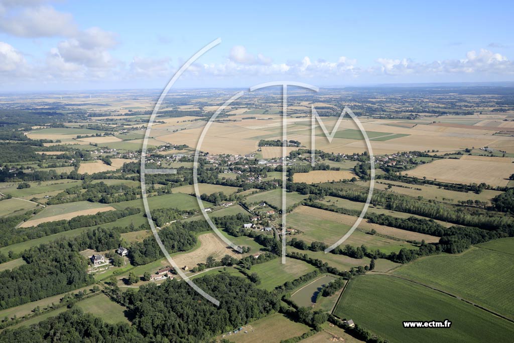 Photo arienne de Montmerrei (le Moulin de Marolles - la Couvire)