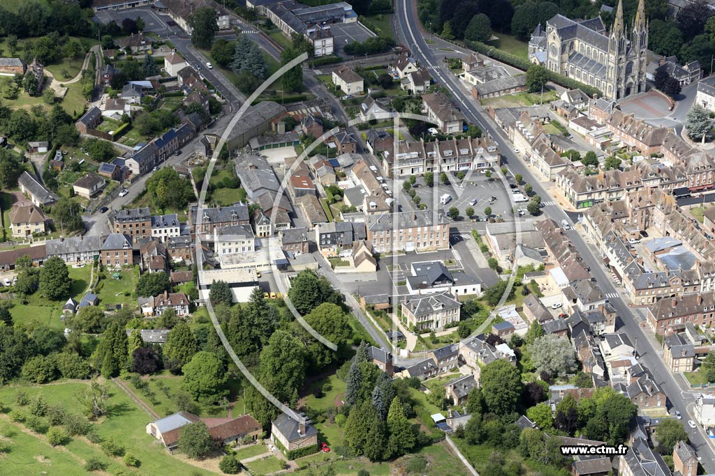 Photo arienne de Vimoutiers (Centre)