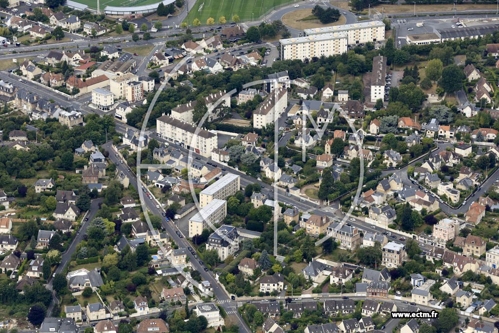 Photo arienne de Caen (Saint-Ouen)