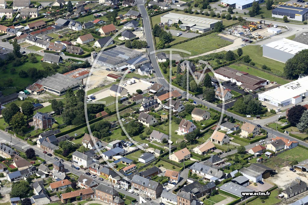 Photo arienne de Saint-Nicolas-d'Aliermont (Quartier de la Croix)