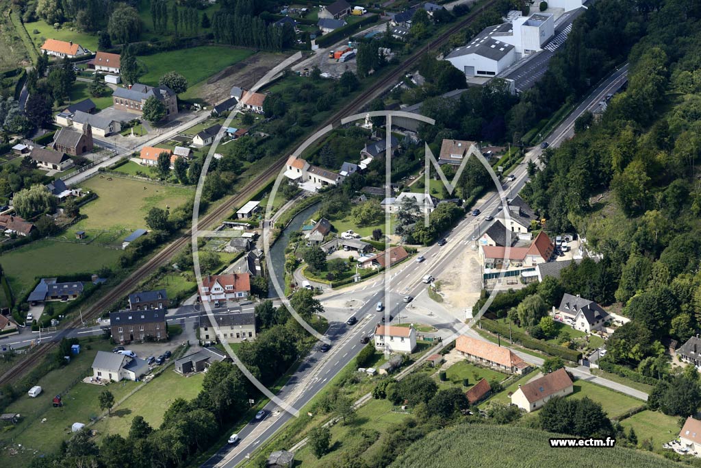 Photo arienne de Tourville-sur-Arques (Coteau de Soqueville)