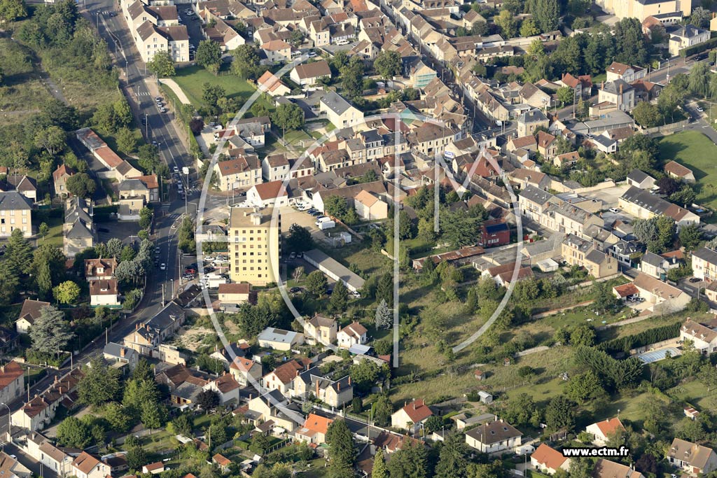 Photo arienne de Montargis (Ouest)