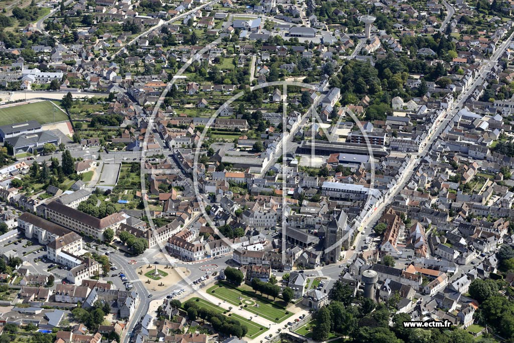 Photo arienne de Chteauneuf-sur-Loire (Centre)