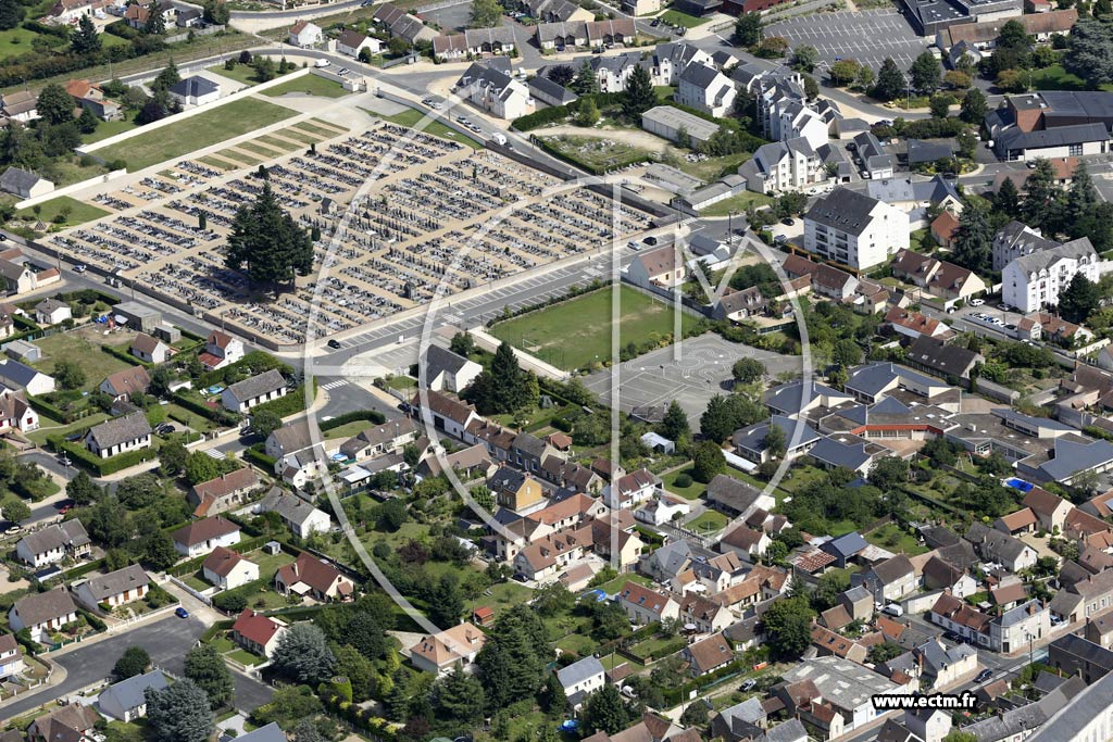 Photo arienne de Chteauneuf-sur-Loire (Ouest)