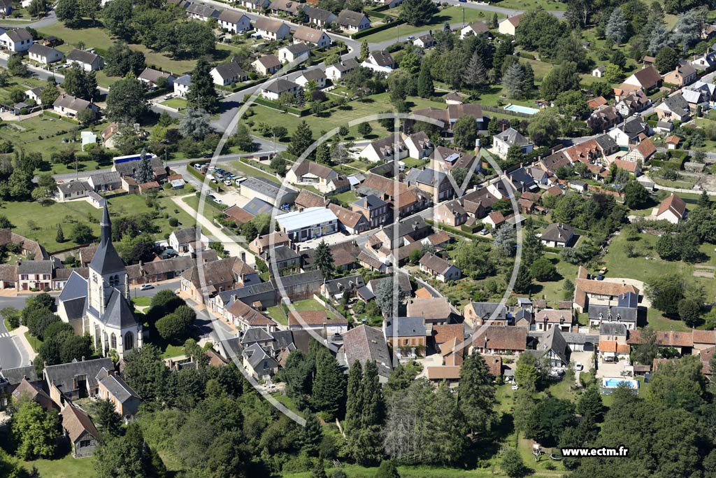 Photo arienne de Pierrefitte-sur-Sauldre (Centre)