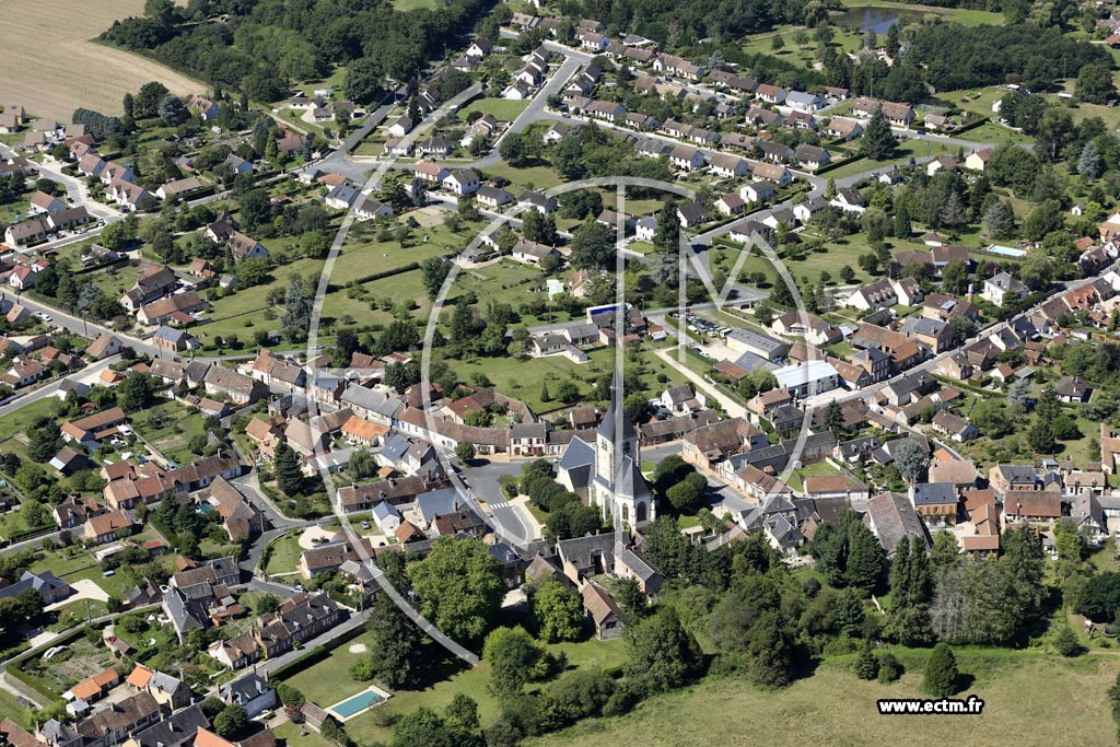 Photo arienne de Pierrefitte-sur-Sauldre (Centre)