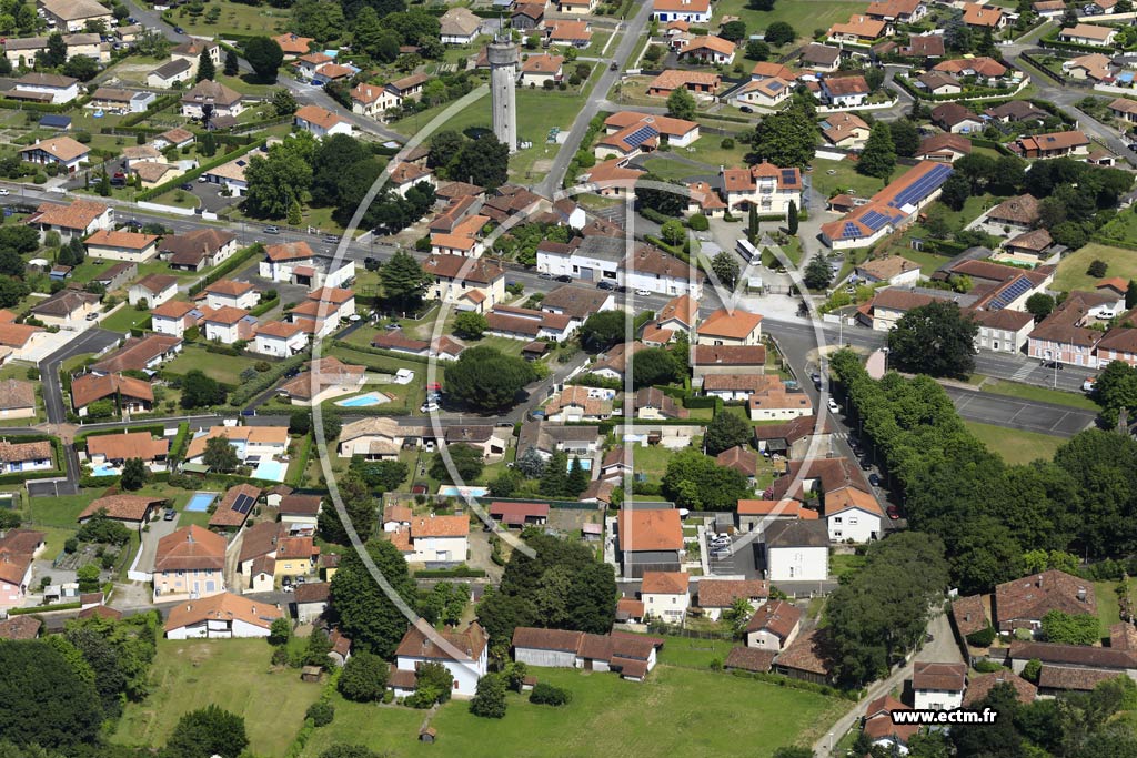 Photo arienne de Pontonx-sur-l'Adour