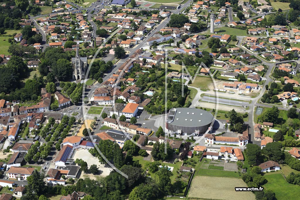 Photo arienne de Pontonx-sur-l'Adour