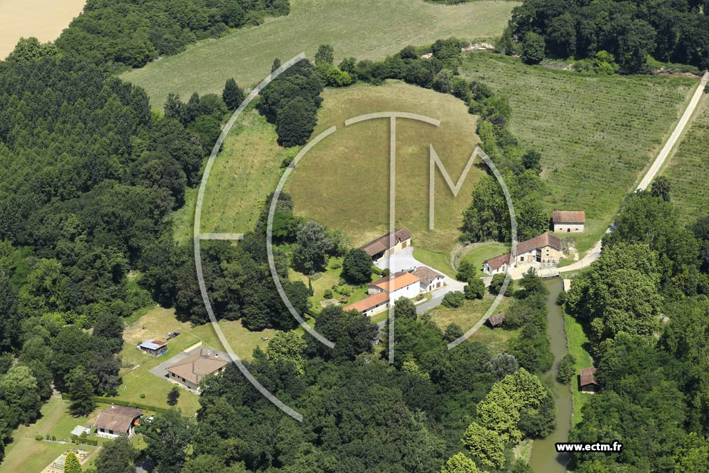 Photo arienne de Prchacq-les-Bains (le Moulin)